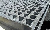 Стеклопластиковый настил решетчатый FRP решетка 2000 на 1000 мм 38 мм 1м2 серый