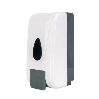 Дозатор для жидкого мыла диспенсер для мыла с кнопкой ПЕНА с глазком Mantella 1000 мл 1л литр для общественных туалетов туалетных комнат для туалета санузлов в заведения ресторан кафе