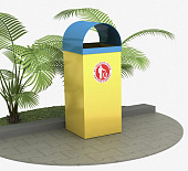 Урна для мусора мусорка уличная металлическая Руслан