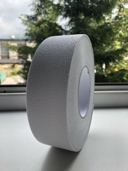 Противоскользящая лента виниловая для ванной белая 25мм*18,3м