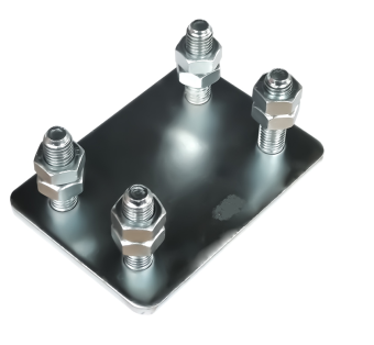 Подставка площадка пластина регулировочная для роликовой опоры ворот балки 70