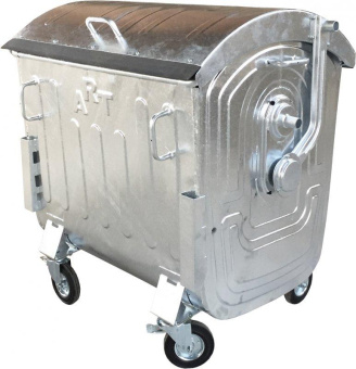 Евроконтейнер контейнер оцинкованный для ТБО 1.1М3 1100 литров