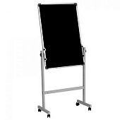 Меловая чёрная магнитная доска, 120х80 см, на подставке, вертикальная