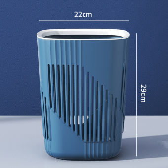 Корзина ведро для мусора офисная мусорка Mantella 4049-СН Синий 14 литров