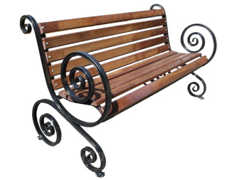 Скамейка скамья лавка лавочка "Французская лоза" большой вензель