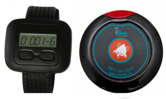 Система вызова персонала кнопка и пейджер для официанта iBells-201