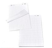 Бумага для флипчартов 90х60 см, в клеточку, блок, 200 листов