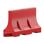 Дорожный водоналивной полностью барьер блок 120*50*75см красный